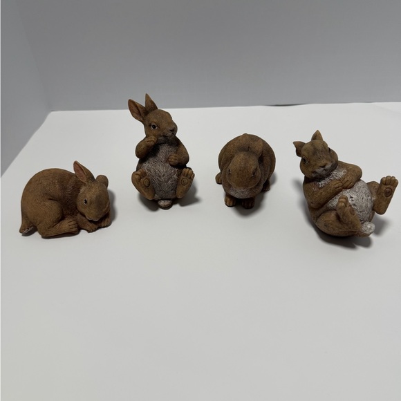 Adorable Brown Rabbit Figurine Collection - Picture 1 of 1